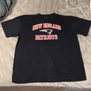 Majestic 100% Cotton New England Patriots Football Shirt 2XL XXL Navy Blue color